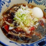 カニカマともずくのにゅうめん